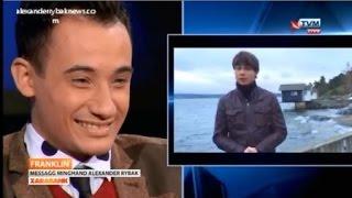 Franklin Calleja - greetings from Alexander Rybak on Xarabank TVM, Malta, 07.11.2014 MESC15