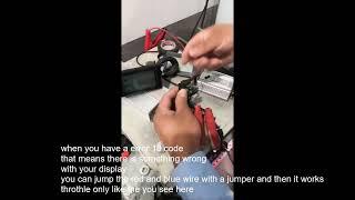 sw900 s886 ebike display error code 10 Fix