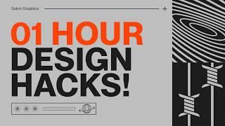 1 HOUR Of The BEST Graphic Design Hacks & Techniques!