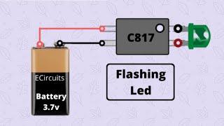 LED Flasher Circuit | Blinking LED with Opto coupler