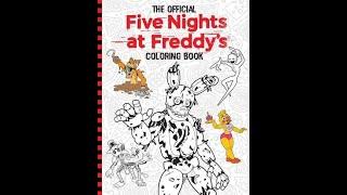 Five nights at Freddy's színező könyv