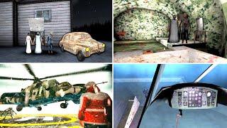 Vehicle Escape Battle - Granny 4 The Rebellion Vs Psychopath Hunt 2 Vs Granny 2 Vs Antarctica 88