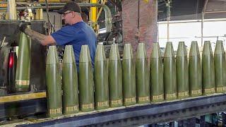 Inside US Massive Factory Building Large Number of Scary Munitions - Production Line