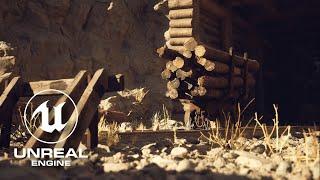 UNREAL ENGINE 5: Изучаем Редактор и Создаем Заброшенную Шахту из Megascans Ассетов Поэтапно!