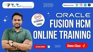 Oracle Fusion HCM | Oracle Fusion HCM Course | Oracle Fusion HCM Online Training Demo-2 #triotech