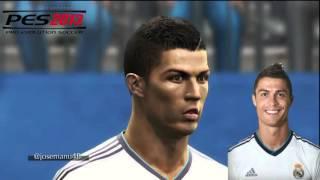 Cristiano RONALDO from PES 3 to PES 2016 vs Real Face Comparison