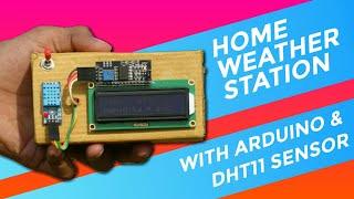 DHT11 WITH LCD I2C HUMIDITY AND TEMPERATURE MONITOR | ARDUINO PROJECT