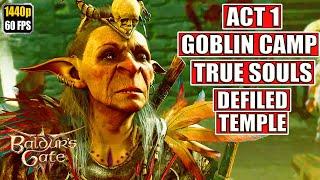 Baldur's Gate 3 Gameplay Walkthrough [Full Game PC - Act 1 - Goblin Camp - Defiled Temple] No Commen