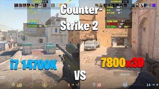 7800X3D vs i7 14700K - Counter Strike 2 | CS2