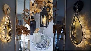 New Home Decor DIYs | Glam Room Lighting Idea | Glam Diamond Tray DIY