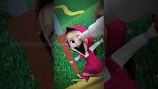 Masha is EVIL  #shorts #art #disney