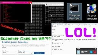 Tech Support Scammer fixes my computer!?