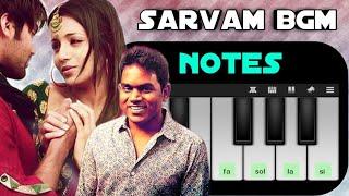 Sarvam bgm | Piano Notes Yuvan Shankar Raja