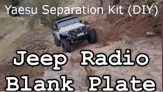 Yaesu FT-891 DIY Separation Kit Mobile Install - 3Dprinting Fusion360 - Jeep Wrangler