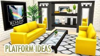 5 Platform Ideas Part 2 / The Sims 4 Base Game / 5 Идей с платформами Часть 2 / Симс 4 Базовая Игра