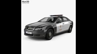 3D Model Chevrolet Caprice Police with HQ interior 2016 3DExport.com