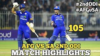 Afghanistan vs South Africa 2nd ODI 2024 Cricket Match Full Highlights Cricket Highlights 20/9/2024