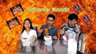 Noodle Spicy+Q&A Challenge With Lyderzzz Evans and My Sister|Drawing Life