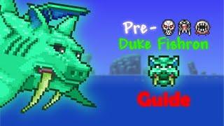 How to EASILY defeat Pre-Mech DUKE FISHRON in Terraria (1.4.4)