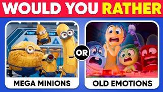 Would You Rather...? INSIDE OUT 2 or Despicable Me 4 | Quiz Empire