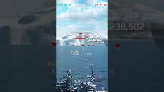 Rf Admiral Ushakov vs USS Massachusetts destroyed subscribe #modernwarships #shorts