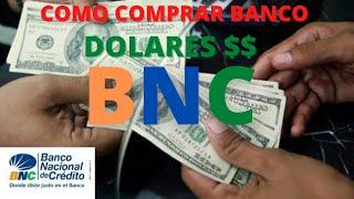 Como COMPRAR DOLARES BANCO BNC MESA DE CAMBIO