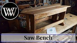 How To Make A Saw Bench // Hand Tool Woodworking project