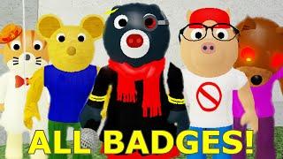 How to get ALL 35 BADGES in PIGGY ROLEPLAY 피기 롤플레이 (KOREAN)! - Roblox