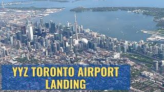 Landing at YYZ Toronto AC771 Bombardier CS300 4K May 21 2023