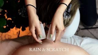 ASMR The Most Relaxing Sensory Massage [With and Without Rain Sounds] [Real Person] [No Talking]