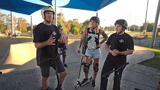 Ryan Williams vs 2 Girl Pro Scooter Riders | GAME OF SCOOT