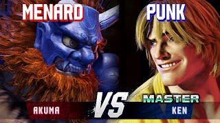 SF6 ▰ MENARD (Akuma) vs PUNK (Ken) ▰ High Level Gameplay