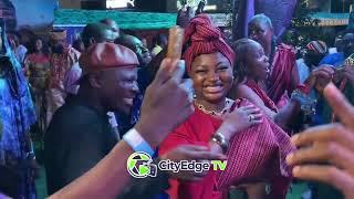 WOLI AGBA, PRETTY FOLA, KAMO STATE, OZAIN, YEMI ELESHO DANCE MORO DANCE AT LISABI MOVIE PREMIERE