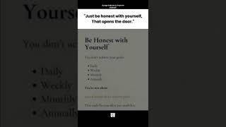 Be honest with yourself. #mindset #quotes #goals #growth #motivation #improve #focus #success #aim