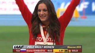 Yelena Isinbayeva The Pole Vault Ceremony world athletics championships 2013 in Moscow