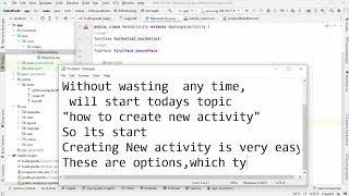 Android Studio Tutorial: How To Create New Activity In Android | #LearnVibes #androiddevelopment