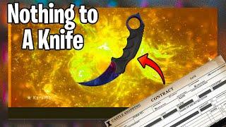 Nothing to a CS:GO Knife w/ Trade Ups Ep. 1