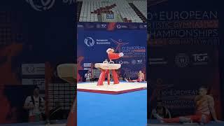 Daniel Carrion team Spain on pommel horse at European championship #antalya #europe #spain