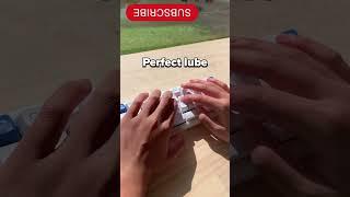 Over lube sound kind of good tho #mechanicalkeyboard #soundtest #asmr #shorts