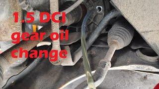 1.5 DCI gear oil change 