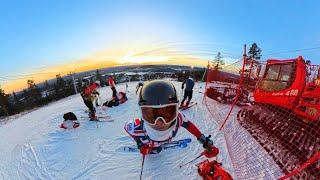 Skiing In A 2pm Sunset? Arctic Circle Ski Racing! | Sweden, Kåbdalis