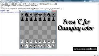 Chess Game in Python with Source Code | Python Games for Beginners