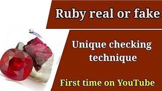 HOW TO TELL IF RUBY IS FAKE  ||  Real Vs Fake | Gemstone dealing |