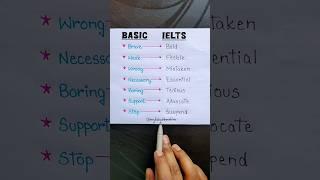Basic vs. Ielts English Words  #onlinesclasses #englishgrammar #vocabulary #trendingshorts #ielts