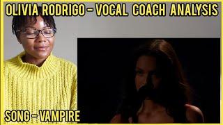 Olivia Rodrigo Sings Vampire - Vocal Coach Analysis #oliviarodrigo #vocalcoach #reaction