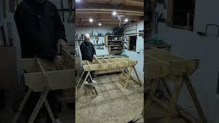 After cutting into my bench the other day, I decided to build a dedicated track saw station.