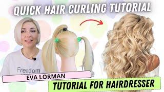 Quick Hair Curling Tutorial 2023 | Easy Hairstyle by Eva Lorman