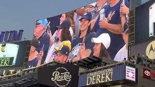 Hal Steinbrenner and Brian cashman getting booed during #JeterDay #Yankees