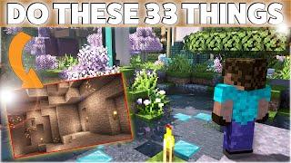 Do These 33 Things to be BETTER at Minecraft Survival and save HOURS