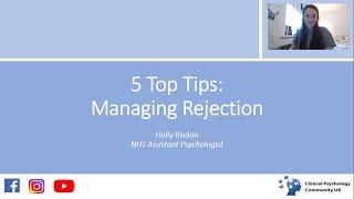 Managing Rejection in Clinical Psychology